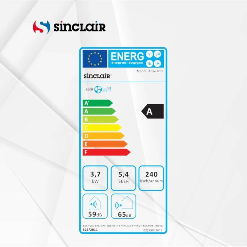 Okenska klimatska naprava Sinclair 3,7kW ASW-12BI