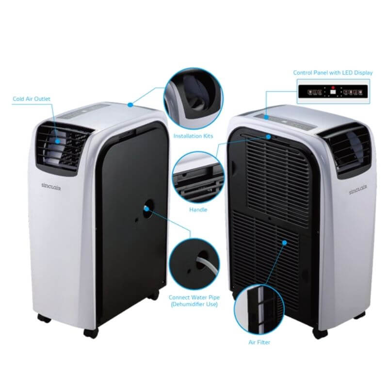 Prenosna klimatska naprava Sinclair 4,0kW AMC-14P