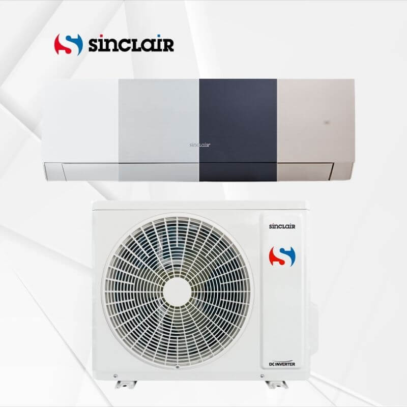 Stenska Sinclair klima Marvin SIH+SOH-12BIM 3,5 kW notranja in zunanja enota