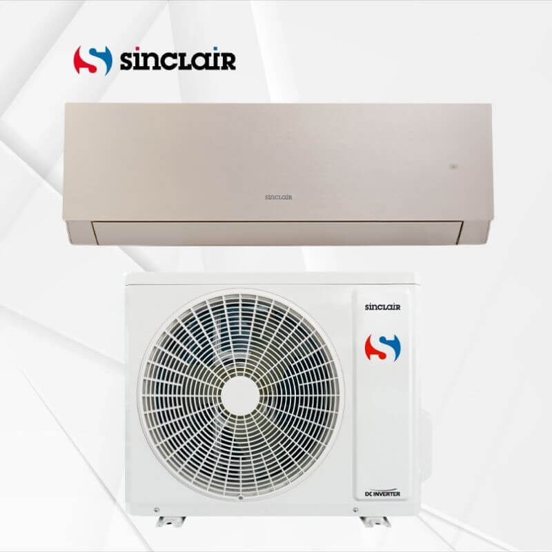 Stenska Sinclair klima Marvin SIH+SOH-24BIM 7,1 kW - rjava
