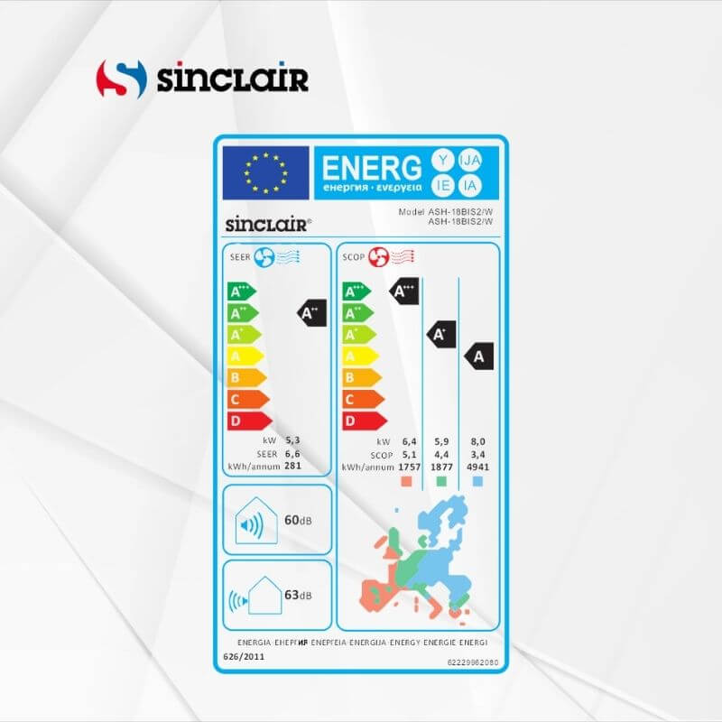 Stenska Sinclair klima Spectrum Plus ASH-24BIS2 7,1 kW