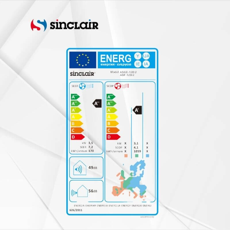 Talno stropna klimatska naprava Sinclair ASF-36BI2 10 kW