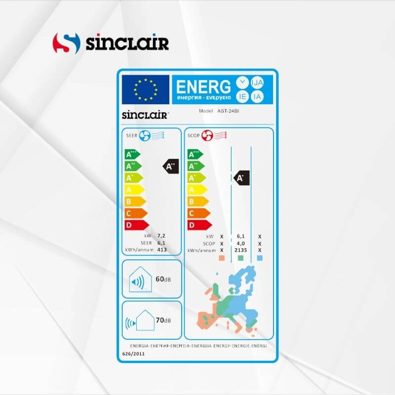 Tower klimatska naprava Sinclair 12,3kW AST-48BI2
