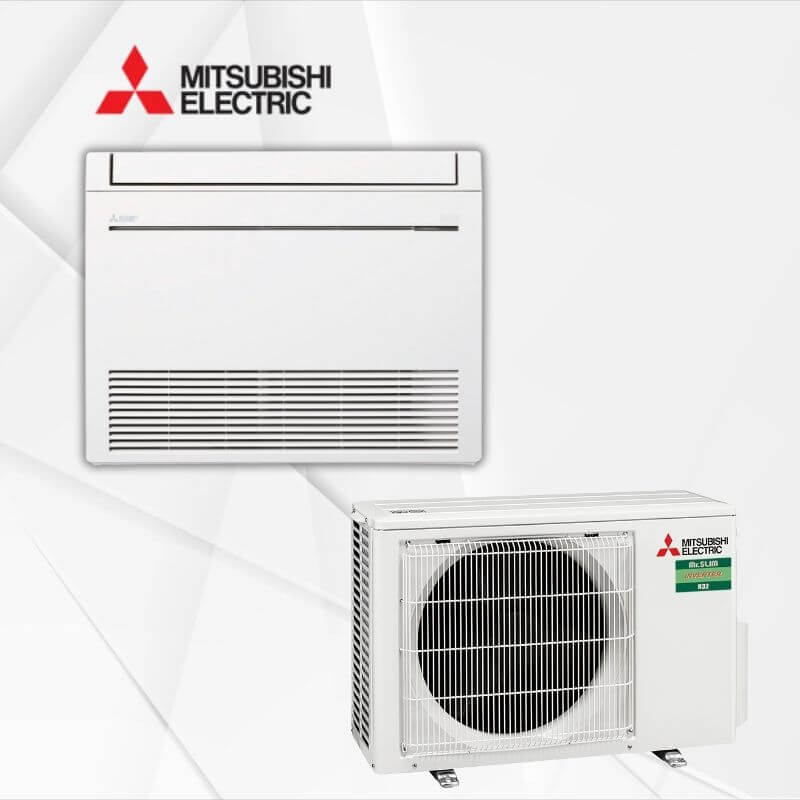 Talna klimatska naprava Mitsubishi MFZ-KT25VGSUZ-M25VA s tedenskim časovnikom notranja in zunanja enota